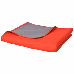 VidaXL 131556, Coton, Microfibre, Polyester, Gris, Rouge, Monochromatique, Lavage en machine, 2200 x 2400 cm