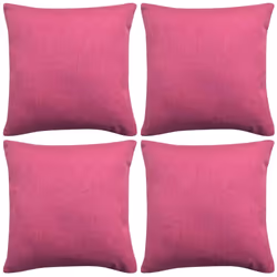 VidaXL 131570, 40 x 40 cm, Polyester, Carré, Rose, Monochromatique, Lin