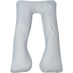 Coussin de grossesse 90 x 145 cm Gris Vidaxl