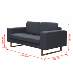 VidaXL 273816 Ensemble de meubles de salle à manger Gris - Vue supplémentaire 8