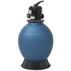 Vidaxl - Filtre à sable pour piscine avec vanne 6 positions Bleu 460 mm