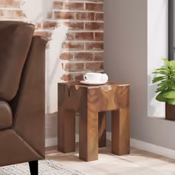Ce tabouret unique, en teck massif, exsude un charme rustique et est un véritable attrait. Le tabouret peut également être ut ...