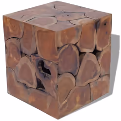 Ce tabouret unique, en teck massif, exsude un charme rustique et est un véritable attrait. Le tabouret peut également être ut ...