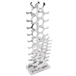 VidaXL 243503 porte-bouteilles Aluminium Argent