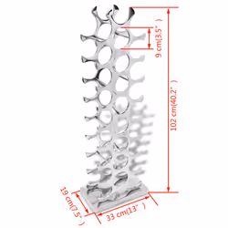 VidaXL 243503 porte-bouteilles Aluminium Argent - Vue supplémentaire 4