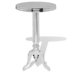 vidaXL Table Auxiliaire Aluminium Argenté
