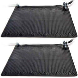 Intex - Tapis chauffant solaire 2 pcs pvc 1,2x1,2 m Noir 28685