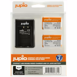 Jupio CSO1000, Lithium-Ion (Li-Ion), 2 pièce(s), Piles fournies