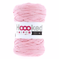 Hoooked RibbonXL, Super volumineux, Super volumineux, Rose, Coton, 120 m, Sweet Pink