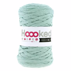 Hoooked RibbonXL, Super volumineux, Super volumineux, Menthe, Coton, 120 m, Mint Shades