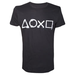 DIFUZED PlayStation Tee-shirt Encolure torsadée Manche courte Coton