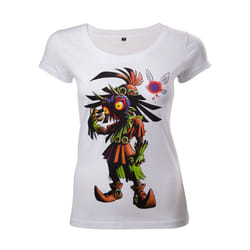 DIFUZED Zelda Majora's Mask Tee-shirt Encolure torsadée Manche courte