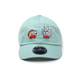 Casquette - BIOWORLD - Rick et Morty - Faces of Rick & Morty - Bleu - Coton