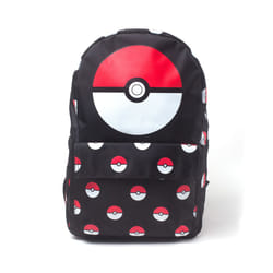 DIFUZED Pokéball AOP sac à dos Noir, Rouge, Blanc