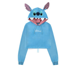 DIFUZED Disney Lilo & Stitch - Stitch Novelty Cropped Hoodie Sweat à capuche