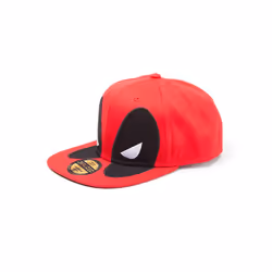 DIFUZED SB097581DEA, Unisexe, Chapeau, Noir, Rouge, Casquette, Deadpool, Fermeture par pression