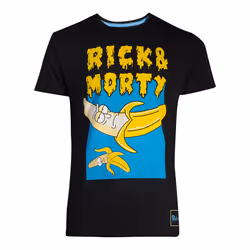 DIFUZED Rick & Morty - Low Hanging Fruit, Tee-shirt, Tous, Mâle, Noir, S, SML