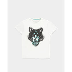 DIFUZED Assassin's Creed Valhalla - Wolf Tee-shirt Encolure torsadée Manche courte