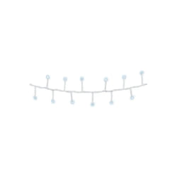 Guirlande blanche scintillante compact EDM - esprit de Noël - blanc froid - ampoules LED - 11 m - 72263