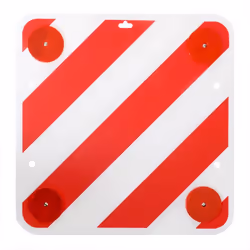 ProPlus Panneau d'avertissement arrière plastique réflecteurs 50x50 cm