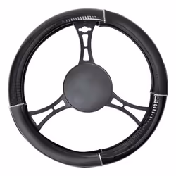 description Matériau fin sur le volant avec insert carbone-look. Très chic dans la voiture. Ce texte a été traduit par une ma ...