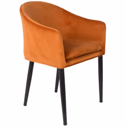 White Label Living Catelyn, Orange, Contre-plaqué, Polyester, Polyuréthane (PU), Acier, Catelyn, 120 kg, Chine, 555 mm