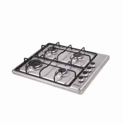 Wiggo WK-GV804T, Acier inoxydable, Comptoir, 59 cm, Gaz, 4 zone(s), 4 zone(s)