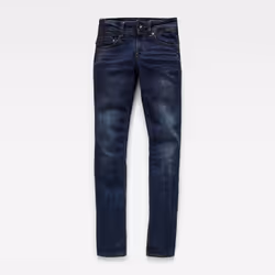 Jean Femme - G STAR - Midge Saddle Mid Waist Straight L32 - Coupe droite - Bleu - 5 poches