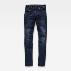 Jean Femme - G STAR - Midge Saddle Mid Waist Straight L32 - Coupe droite - Bleu - 5 poches
