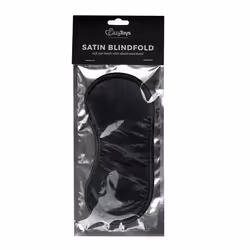EasyToys Fetish Collection Masque noir de bandage des yeux en satin