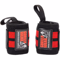 Bandes pour poignets Gorilla Wear - Wrist Wraps Pro - Red Taille unique