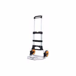Descriptif : Diable pliant en alluminium, maximum 150Kg. Remarques : Dimension : 500x490x1110mm Poids : 5,44 Kg