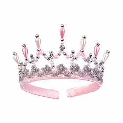 Souza 104013, Couronne pour déguisement, Mary, Rose, Blanc, 130 mm, 130 mm, 80 mm