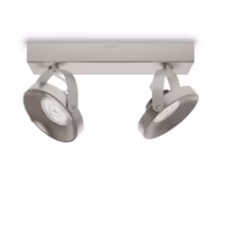Philips Dimmable LED Double spot Spur, Spot d'éclairage de surface, Ampoule(s) non remplaçable(s), 2 ampoule(s), LED, 9 W, 27 ...