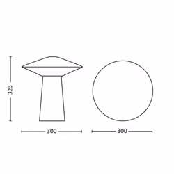 Philips Hue White ambiance LED integrated White Phoenix table light