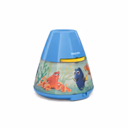Philips Veilleuse-projecteur 2-en-1 Le Monde de Dory, bleu, Batterie