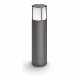 Philips myGarden Borne/lampadaire, Piedestal extérieur/Lampadaire, Anthracite, Blanc, Aluminium, IP44, Jardin, Patio, II