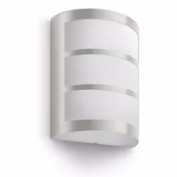 Philips myGarden Applique murale, Éclairage mural extérieur, Acier inoxydable, Blanc, Acier inoxydable, IP44, II, Surface