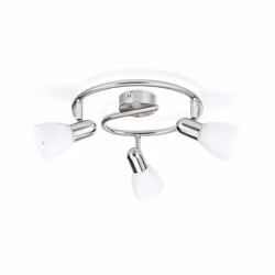 Philips Essentials Spot, Spot lumineux sur rail, E14, 3 ampoule(s), LED, 220-240 V, Chrome