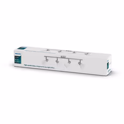 Philips Essentials Spot, Spot lumineux sur rail, E14, 4 ampoule(s), LED, 220-240 V, Chrome