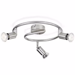 Plafonnier Circulaire 3 Éléments Mod. Limbali Gu10. Ampoules Non Incluses, En Métal. Tête De Mise Au Point Réglable, Degré De ...