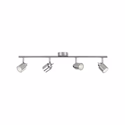 Philips Essentials Spot, Spot d'éclairage de surface, GU10, 4 ampoule(s), LED, 220-240 V, Chrome