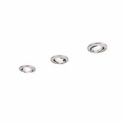 Philips Essentials 5924317E7, Spot lumineux encastrable, GU10, 3 ampoule(s), LED, 220-240 V, Chrome