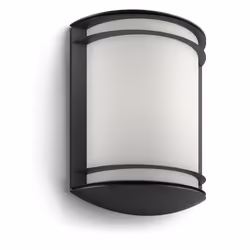 Philips myGarden Applique murale, Éclairage mural extérieur, Noir, Synthétiques, IP44, II, Surface