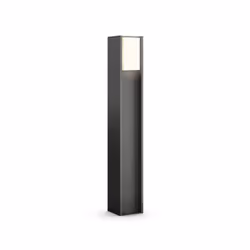Philips Hue White Lampadaire extérieur Turaco, Piedestal extérieur/Lampadaire intelligent, Anthracite, LED, E27, Blanc chaud, ...