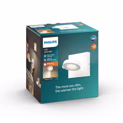 Philips WarmGlow LED Spot 5317031P0, Spot d'éclairage de surface, Ampoule(s) non remplaçable(s), 1 ampoule(s), LED, 4,5 W, 27 ...