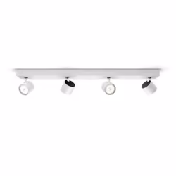 Philips WarmGlow LED Spots plafond/mur Star 4 x 22 W, Spot d'éclairage de surface, Ampoule(s) non remplaçable(s), 4 ampoule(s ...