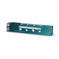 Philips WarmGlow LED Spots plafond/mur Star 4 x 22 W