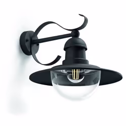 Philips myGarden Applique murale, Éclairage mural extérieur, Noir, Aluminium, Verre, IP44, I, Surface