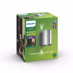 Philips myGarden Applique murale, Éclairage mural extérieur, Acier inoxydable, Acier inoxydable, IP44, Jardin, Patio, I